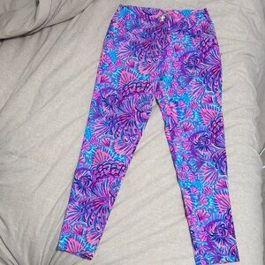 Lilly Pulitzer Vibrant Pink and Blue Straight Leg Pants